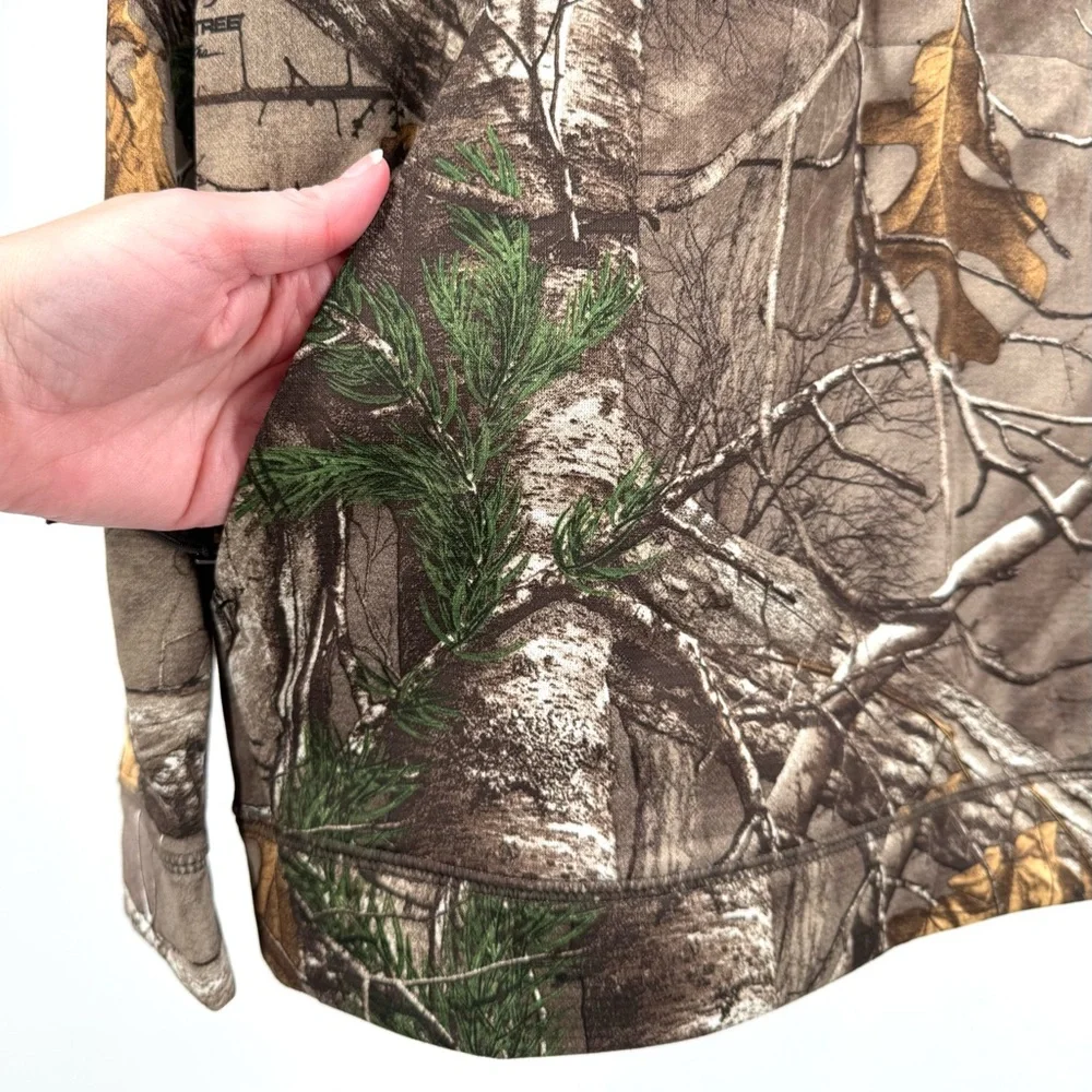 Under Armour Realtree Xtra Camo Threadborne Hunting Quarter Zip Size SM